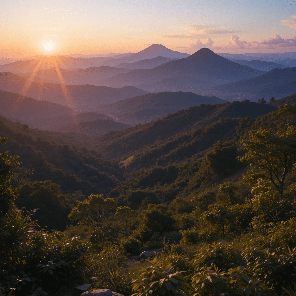 Beautiful sunset, Rwanda trip