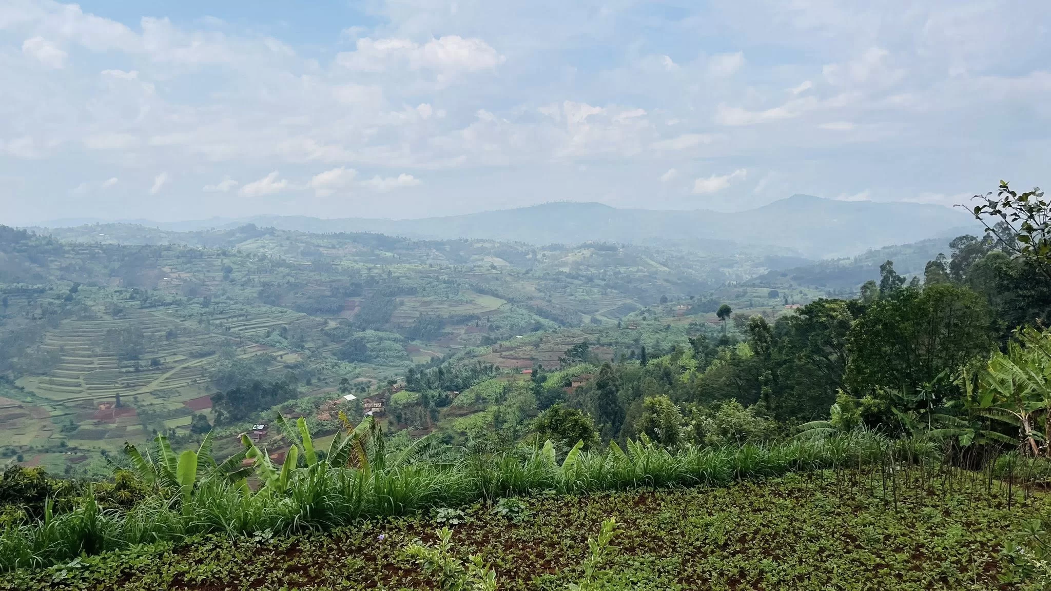 Mountain views Rwanda trail