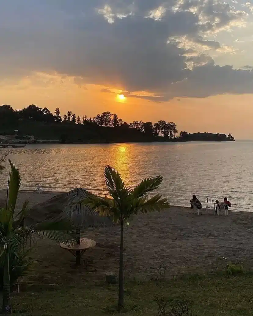 Lake Kivu Rwanda — bamboo hut romantic lakeside stay